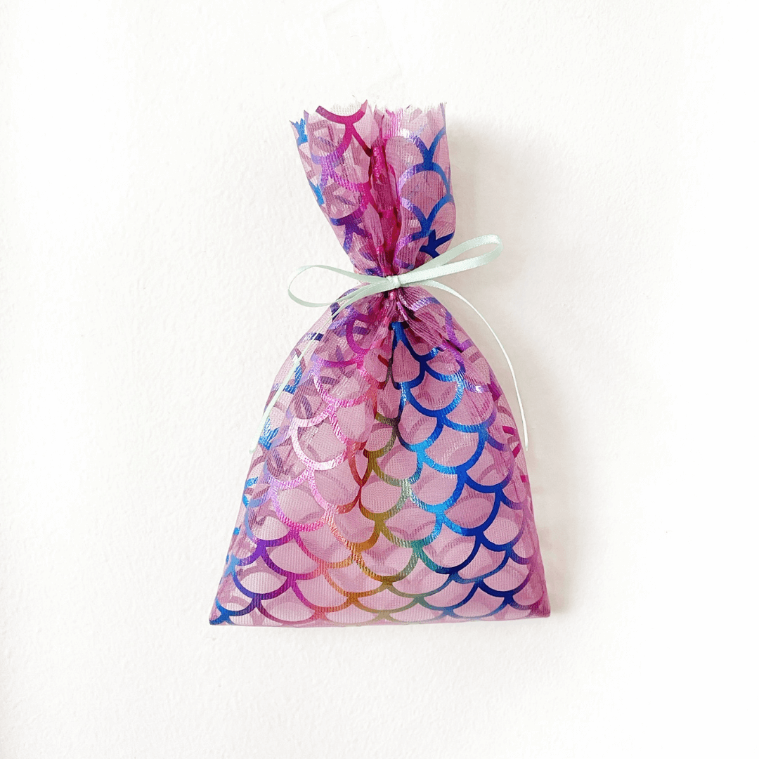 Mermaid Fabric Party Bags, Handmade Party Decorations