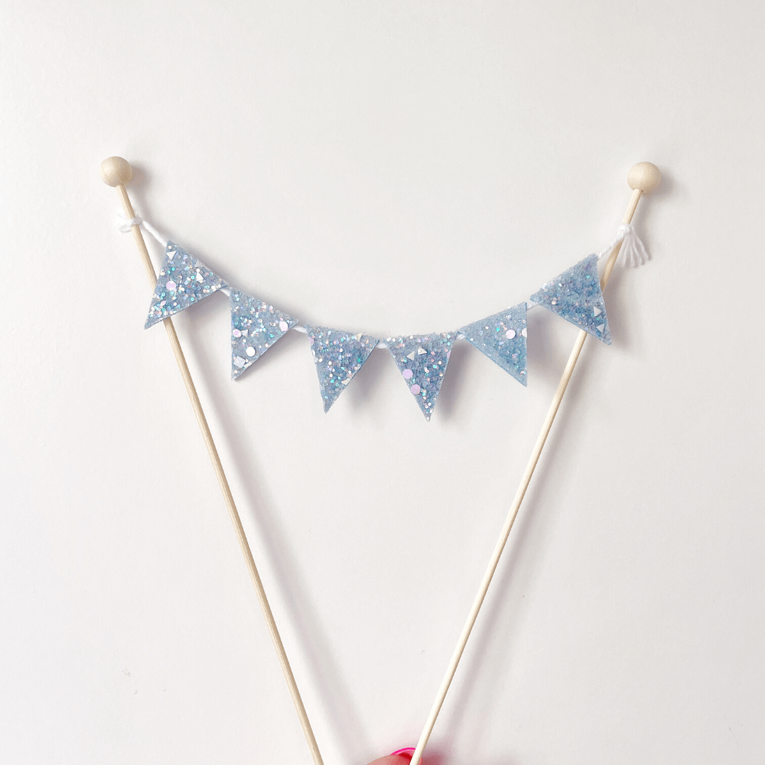 frozen ice princess party cake topper