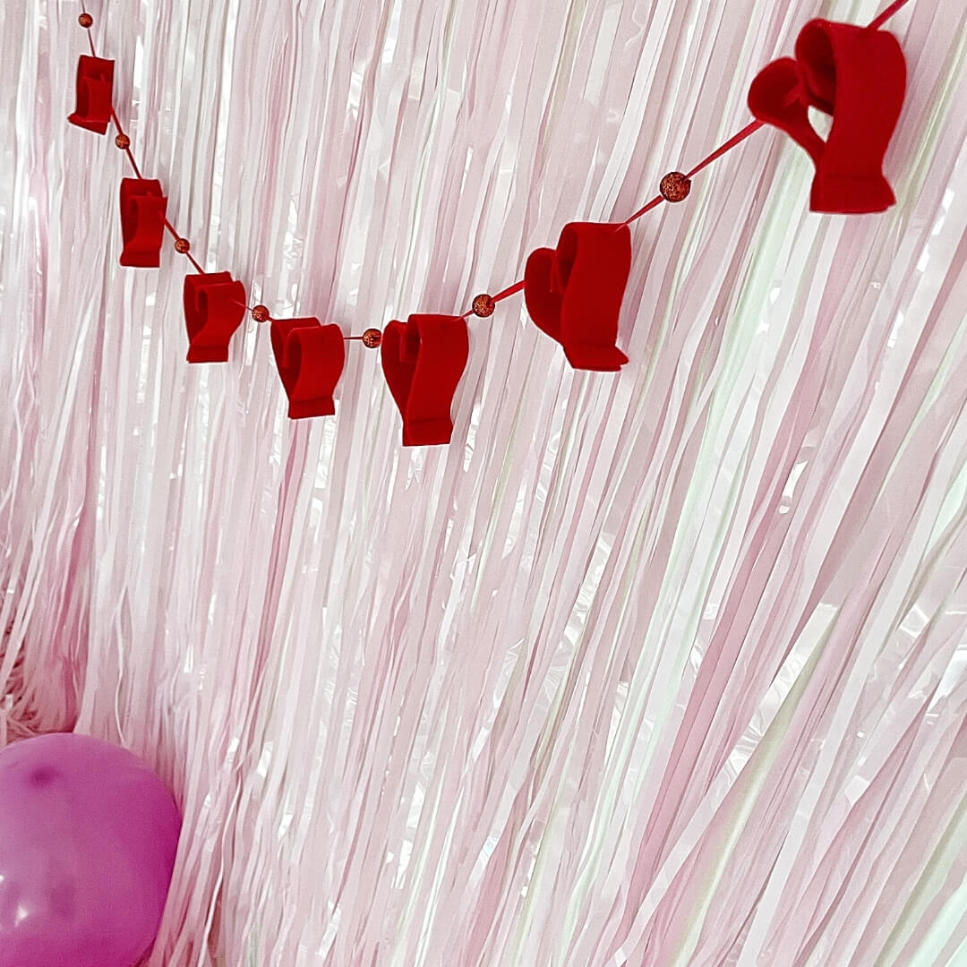 Valentine's Day party decorations by The Little Shindigshop
