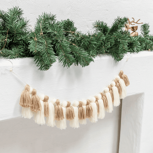 Christmas tassel garland