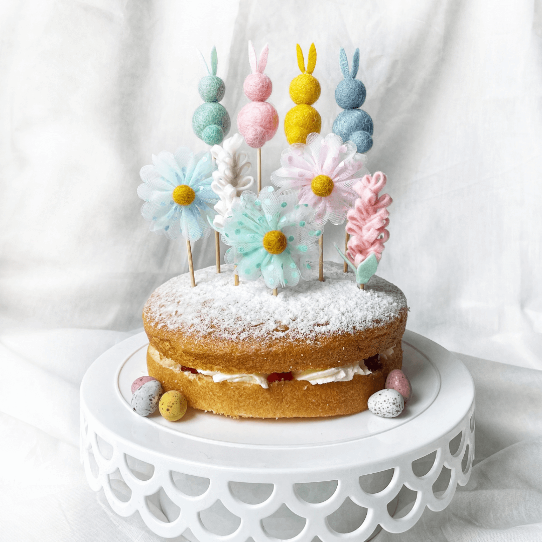 Easter Bunny Cake Topper |Handmade Party Decor | The Little ...