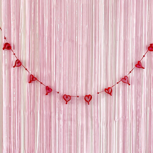 Valentine's Day party garland decorations by The Little Shindigshop