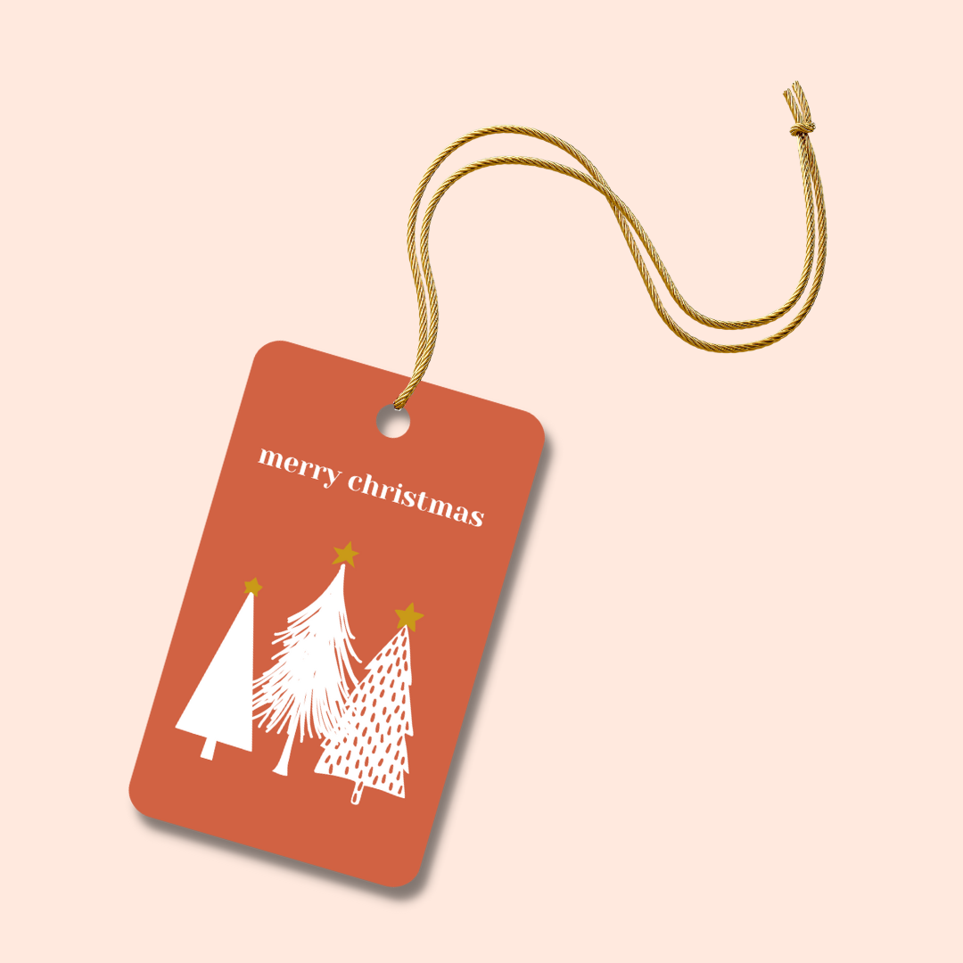 Boho Christmas gift tag printable- Christmas gift wrapping - The Little Shindig Shop