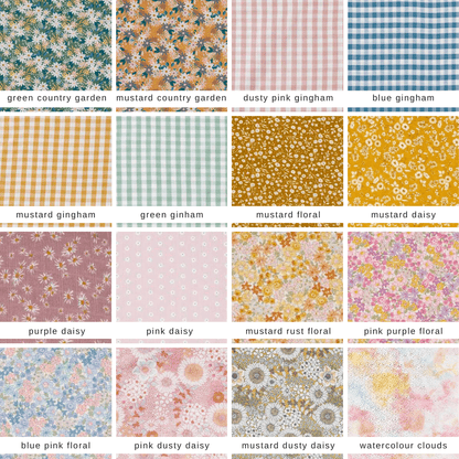 Fabric Party Bag fabric choices - The Little Shindig Shop
